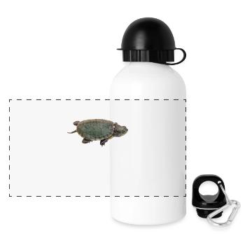 turtle schildkroete tiere animals4 - Panorama Trinkflasche mit Deckel 500 ml - Weiß - Vorne