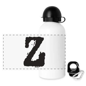 Z - Panorama Trinkflasche mit Deckel 500 ml - Weiß - Vorne