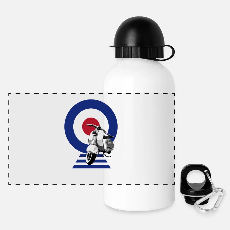 Mod Target Scooter - Panoramic Thermal Bottle with Lid 500 ml - white