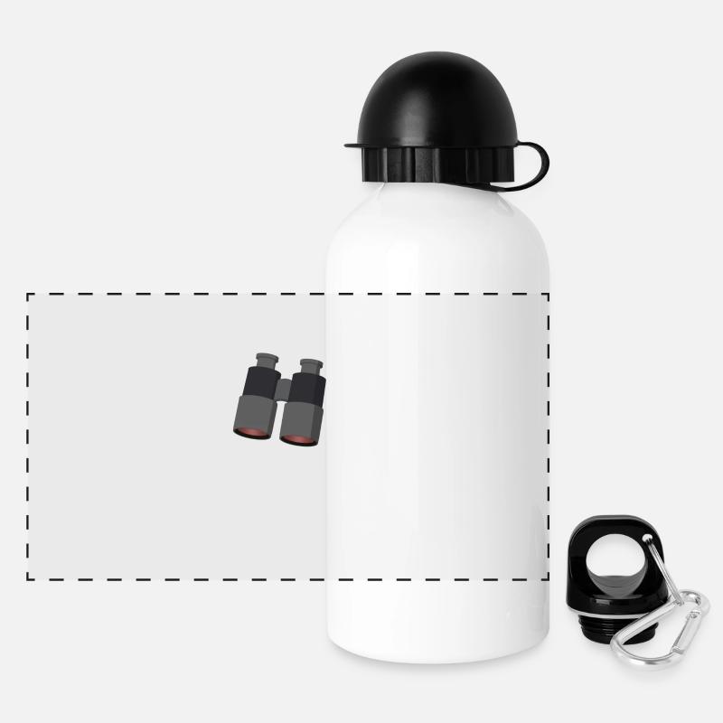 jumelles - Gourde panoramique avec couvercle 500 ml - blanc