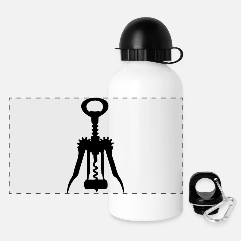 Tire-bouchon - Gourde panoramique avec couvercle 500 ml - blanc