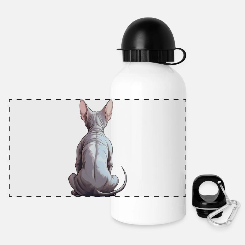 Le Sphynx - Gourde panoramique avec couvercle 500 ml - blanc