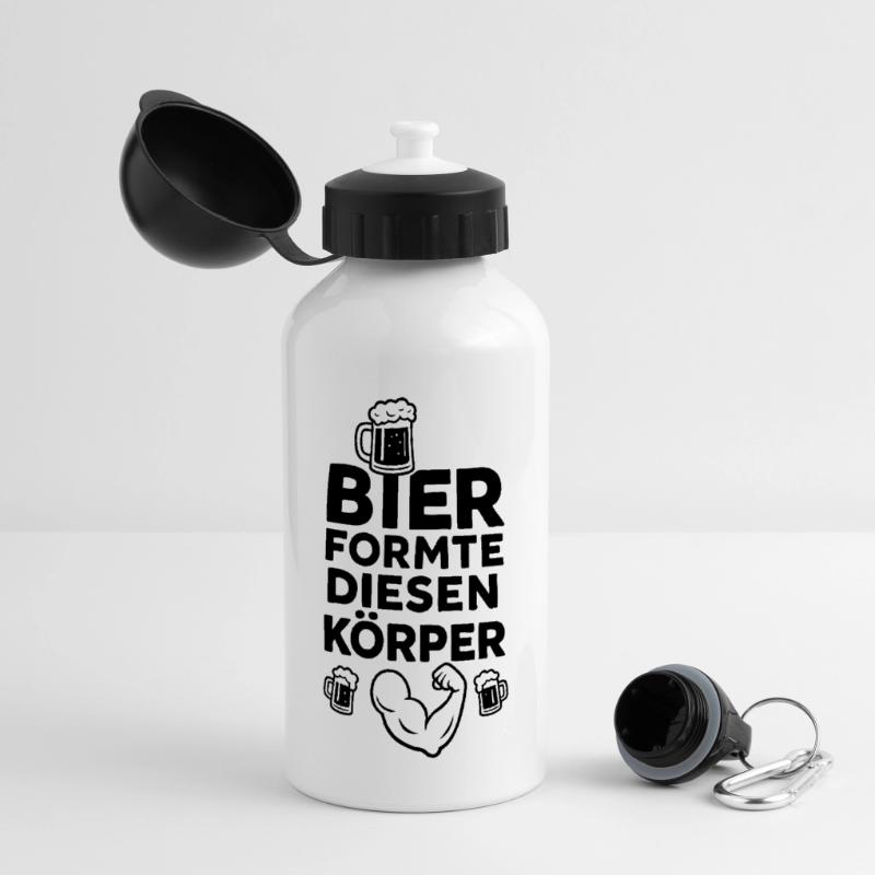 Bier formte diesen Körper Panorama Trinkflasche mit Deckel 500 ml