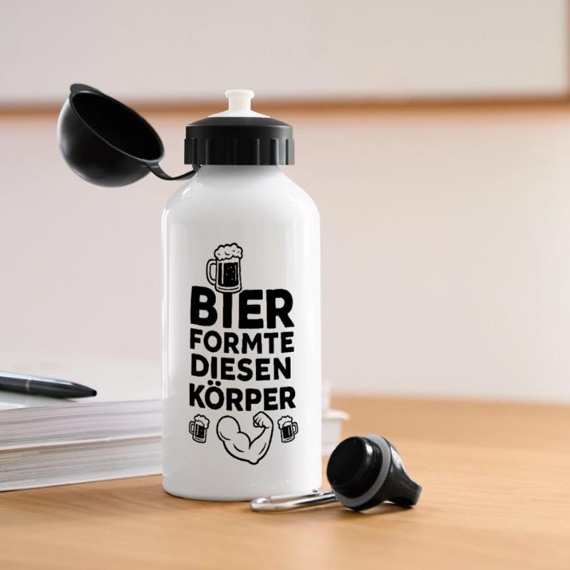 Bier formte diesen Körper Panorama Trinkflasche mit Deckel 500 ml