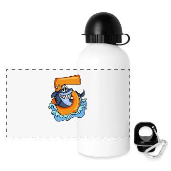 5 years old - shark - Panoramic Thermal Bottle with Lid 500 ml - white - Front