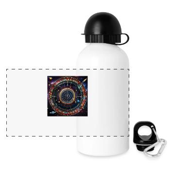 Précision planétaire - Jeu de fléchettes cosmique - Gourde panoramique avec couvercle 500 ml - blanc - Devant