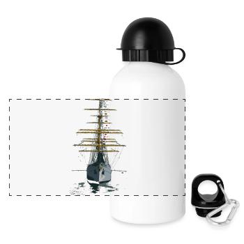 Gorch Fock - Panorama Trinkflasche mit Deckel 500 ml - Weiß - Vorne