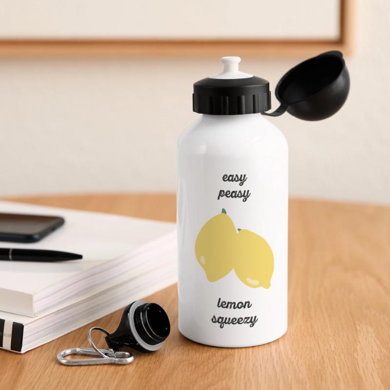 Easy Peasy Lemon Squeezy - Gift Idea - Gift Panoramic Thermal Bottle with Lid 500 ml