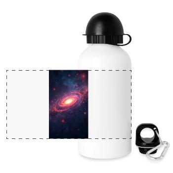 Spirale Néon Galaxie Noyau - Gourde panoramique avec couvercle 500 ml - blanc - Devant