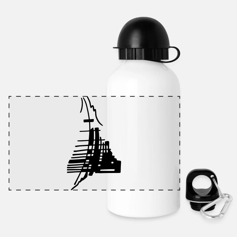 Sakura - Panoramic Thermal Bottle with Lid 500 ml - white