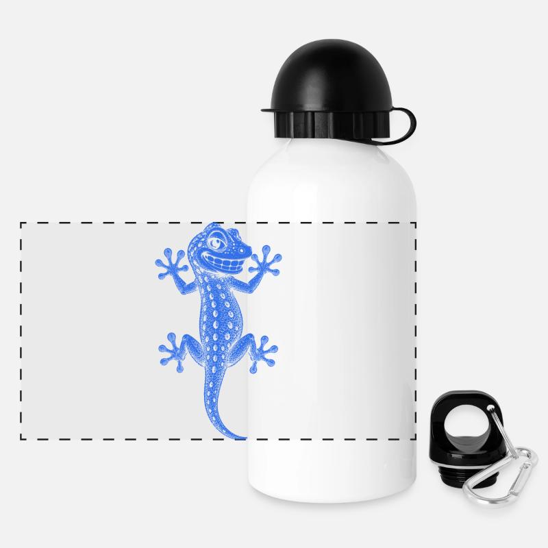Gecko - Panoramic Thermal Bottle with Lid 500 ml - white