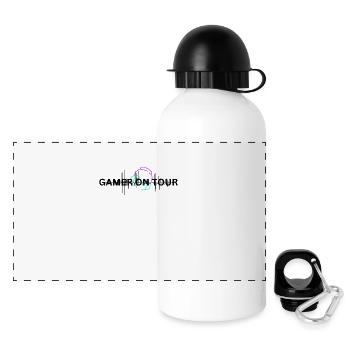 GAMER EN TOURNÉE - Gourde panoramique avec couvercle 500 ml - blanc - Devant