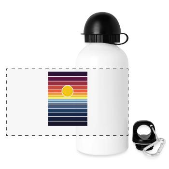 sunset - Panoramic Thermal Bottle with Lid 500 ml - white - Front