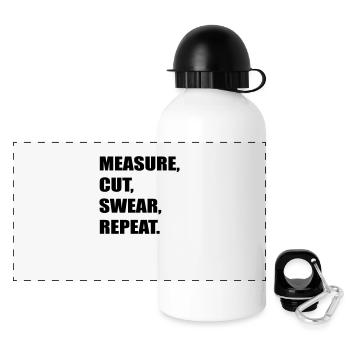 mesure coupe jurer - Gourde panoramique avec couvercle 500 ml - blanc - Devant