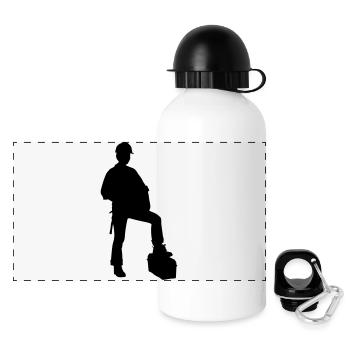 carpenter profession - Panoramic Thermal Bottle with Lid 500 ml - white - Front