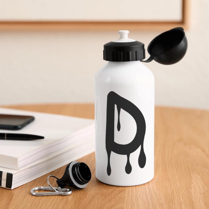 d_comic_graffiti Panorama Trinkflasche mit Deckel 500 ml
