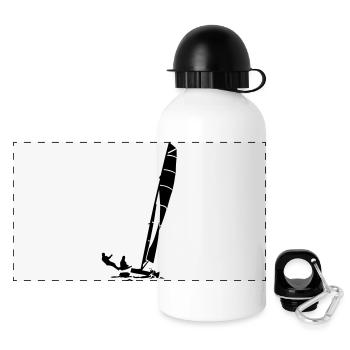 Katamaran - Panorama Trinkflasche mit Deckel 500 ml - Weiß - Vorne