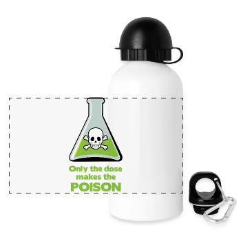Poison - Gourde panoramique avec couvercle 500 ml - blanc - Devant