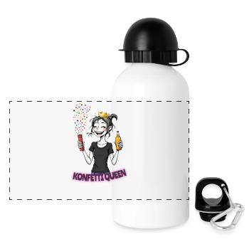 Confetti Queen - Panoramic Thermal Bottle with Lid 500 ml - white - Front