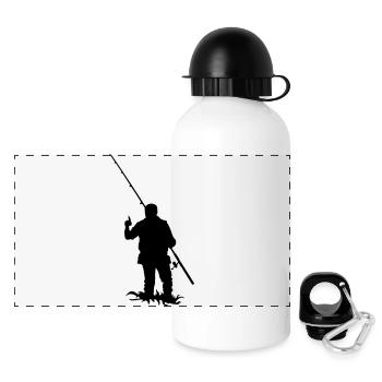 Angler - Panoramic Thermal Bottle with Lid 500 ml - white - Front