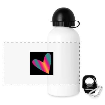BONNE FÊTE MAMAN. MAMAN - Gourde panoramique avec couvercle 500 ml - blanc - Devant