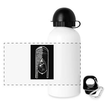 Shadow of the Highlander - Panoramic Thermal Bottle with Lid 500 ml - white - Front