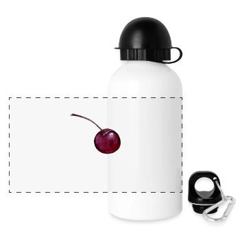 cherry - Panoramic Thermal Bottle with Lid 500 ml - white - Front