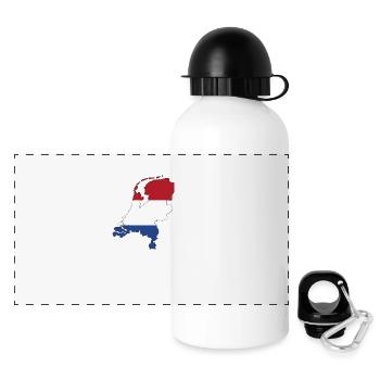 Niederlande - Panorama Trinkflasche mit Deckel 500 ml - Weiß - Vorne