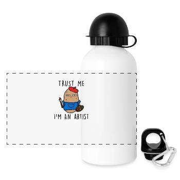 TRUST ME IM AN ARTIST - Panoramic Thermal Bottle with Lid 500 ml - white - Front