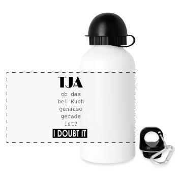 I doubt it - Panorama Trinkflasche mit Deckel 500 ml - Weiß - Vorne