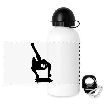 skeleton - Panoramic Thermal Bottle with Lid 500 ml - white - Front