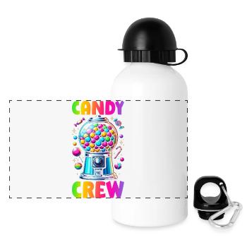 Candy Crew Decoration Candy Lover Sweet Tooth - Panoramic Thermal Bottle with Lid 500 ml - white - Front