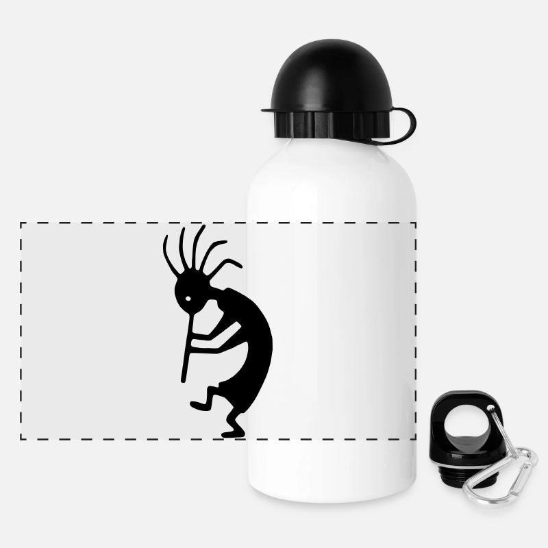 kokopelli - Gourde panoramique avec couvercle 500 ml - blanc