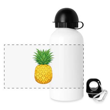 Pineapple - Panoramic Thermal Bottle with Lid 500 ml - white - Front