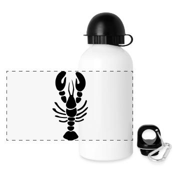 homard - Gourde panoramique avec couvercle 500 ml - blanc - Devant