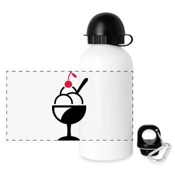 Sundae - Panoramic Thermal Bottle with Lid 500 ml - white - Front