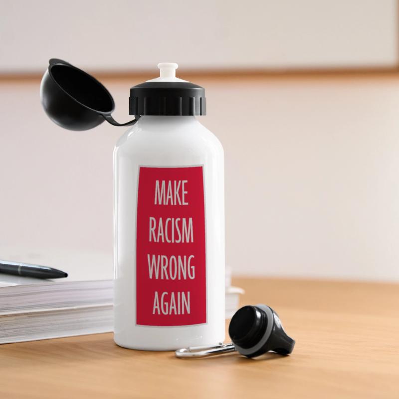 make racism wrong again Panoramic Thermal Bottle with Lid 500 ml