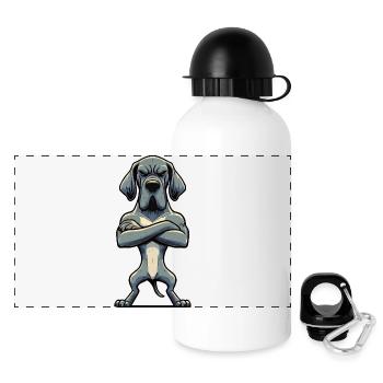 Great Dane Great Dane Owner Great Dane Fan - Panoramic Thermal Bottle with Lid 500 ml - white - Front