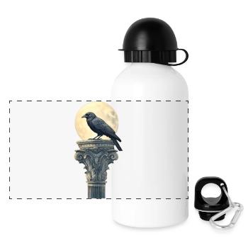 Corbeau - Gourde panoramique avec couvercle 500 ml - blanc - Devant