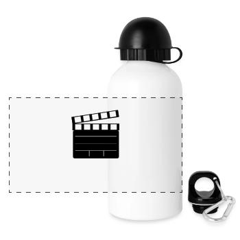 Couper - volet de film - Gourde panoramique avec couvercle 500 ml - blanc - Devant