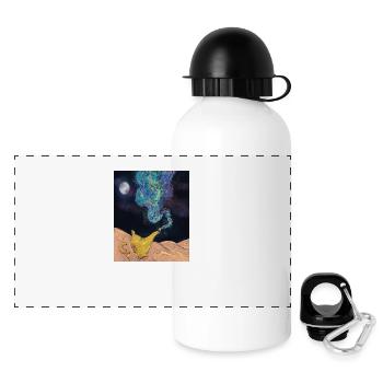 Magical Oil Lamp - Arabian Nights - Panoramic Thermal Bottle with Lid 500 ml - white - Front