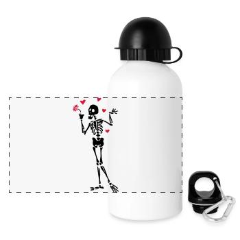 Skeleton lovers - Panoramic Thermal Bottle with Lid 500 ml - white - Front