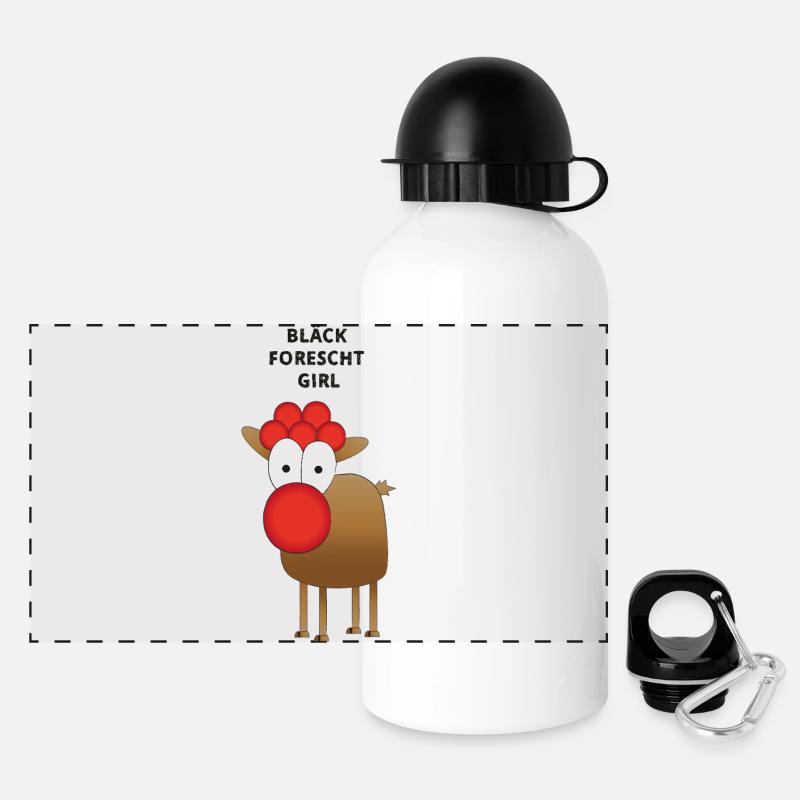 BLÄCK FORESCHT GIRL - Panorama Trinkflasche mit Deckel 500 ml - Weiß