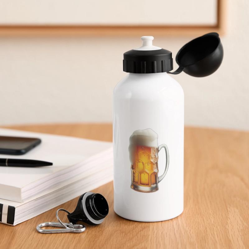 Bier Panorama Trinkflasche mit Deckel 500 ml