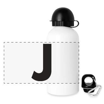 J - Panoramic Thermal Bottle with Lid 500 ml - white - Front