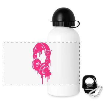 headphones - Panoramic Thermal Bottle with Lid 500 ml - white - Front