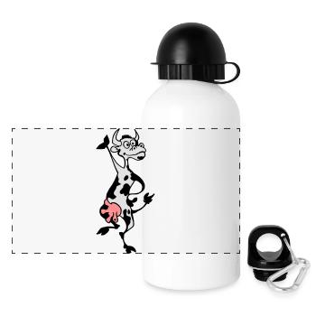 Crazy Cow - Gourde panoramique avec couvercle 500 ml - blanc - Devant