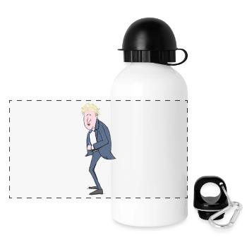 Illustration de Boris Johnson - Gourde panoramique avec couvercle 500 ml - blanc - Devant