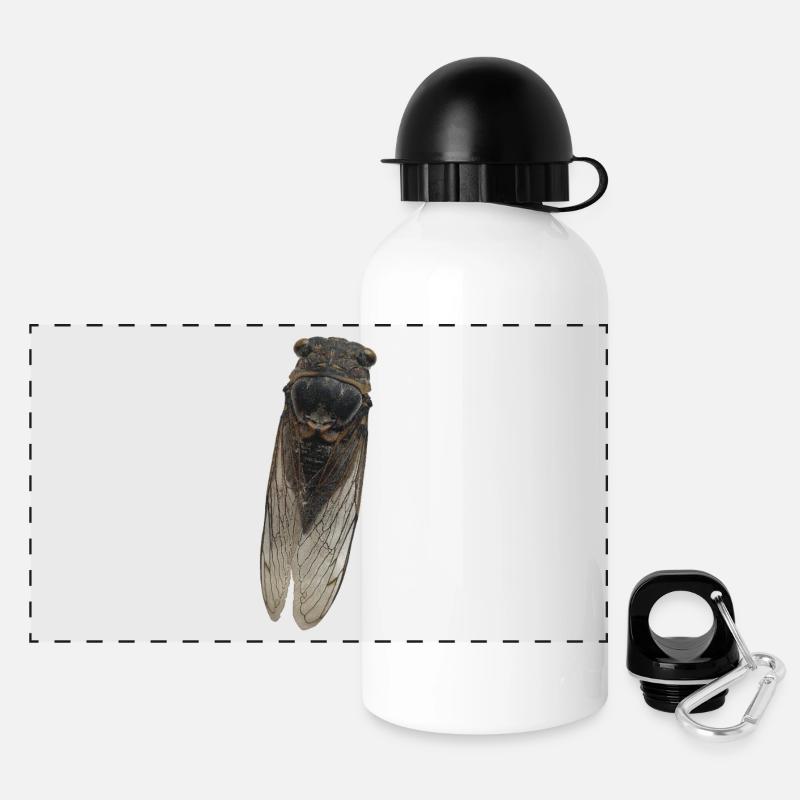 Cigale - Gourde panoramique avec couvercle 500 ml - blanc