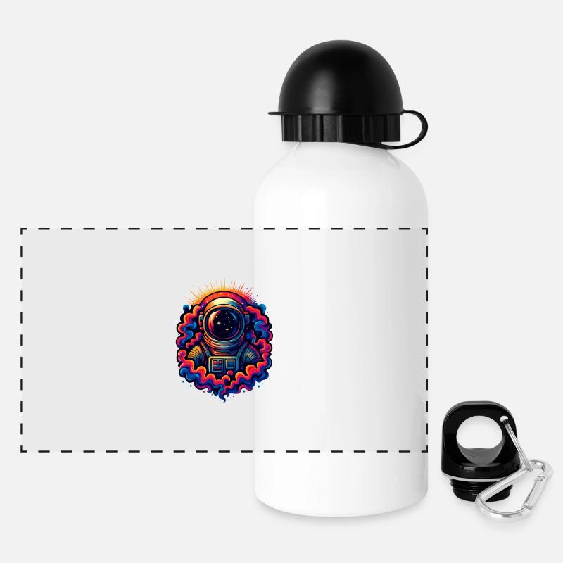 Cosmic Trip - Panoramic Thermal Bottle with Lid 500 ml - white